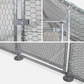 12 ft x 10 ft Galvanized Steel Chicken Coop Run 130 sq ft Wire Mesh Enclosure