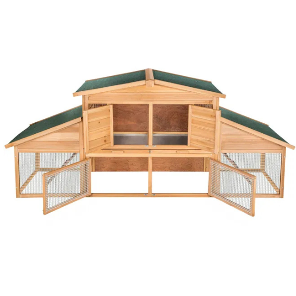Hamster Cage Wooden Small Rodent Hutch 89 x 30 x 37.5 Inches