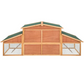 Hamster Cage Wooden Small Rodent Hutch 89 x 30 x 37.5 Inches