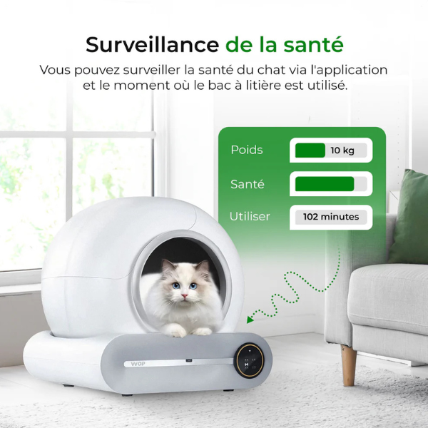 Smart Automatic Cat Litter Box with WiFi Connectivity