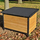Extra Large Outdoor Pine Wood Dog House with Roof Vent 89x31x32 Inches