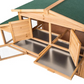 Hamster Cage Wooden Small Rodent Hutch 89 x 30 x 37.5 Inches