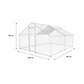 12 ft x 10 ft Galvanized Steel Chicken Coop Run 130 sq ft Wire Mesh Enclosure
