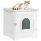 Cat Toilet House with Door 50x53x55cm Litter Box Furniture Enclosure