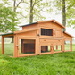 Outdoor Rabbit Hutch Cage 185x51x75cm Large Rabbit Hutch with Run