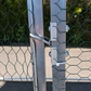 Chicken Coop Run - 65 Sq Ft 38mm Wire Mesh 2x3x7.4ft Galvanized Steel