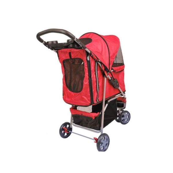 Pet Stroller for Small Dogs and Cats - Supports Up to 33 lbs