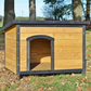 Extra Large Outdoor Pine Wood Dog House with Roof Vent 89x31x32 Inches