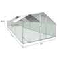Chicken Coop Run 260 Sq Ft - Galvanized Steel Outdoor Chicken Enclosure