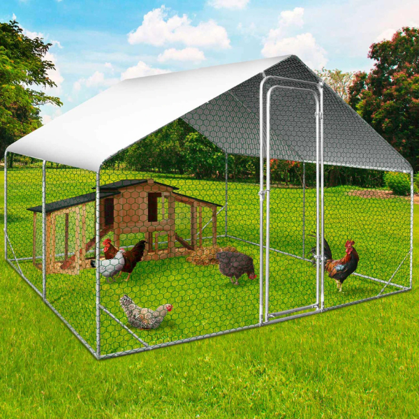 Chicken Coop Run 97 Sq Ft 3x3 Ft Galvanized Steel Wire Mesh Pen