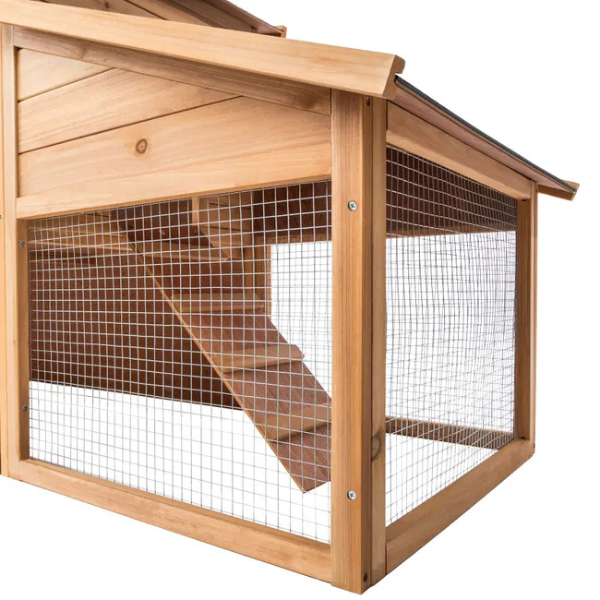 Hamster Cage Wooden Small Rodent Hutch 89 x 30 x 37.5 Inches