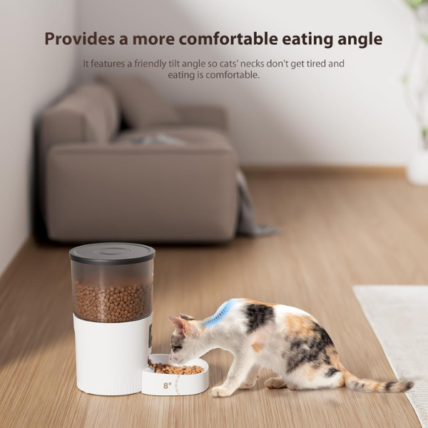 Programmable Automatic Cat Feeder with Dry Food Dispenser