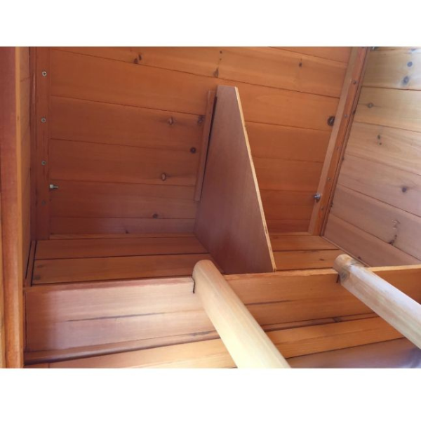 FSC Certified Wooden Chicken Coop for 4 to 6 Hens with Lift-Up Roof