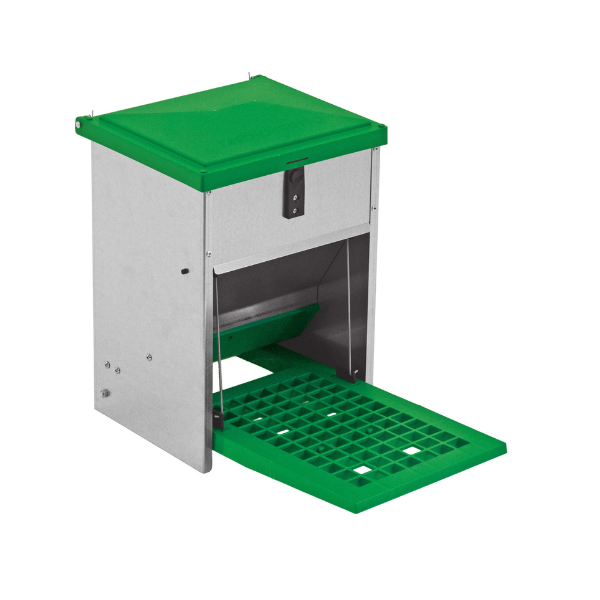 Automatic Adjustable Chicken Feeder 5kg | Pest Proof Poultry Feed Dispenser