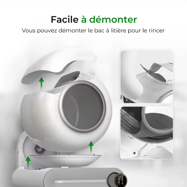 Smart Automatic Cat Litter Box with WiFi Connectivity