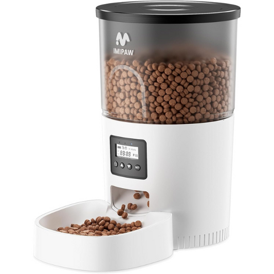 Programmable Automatic Cat Feeder with Dry Food Dispenser