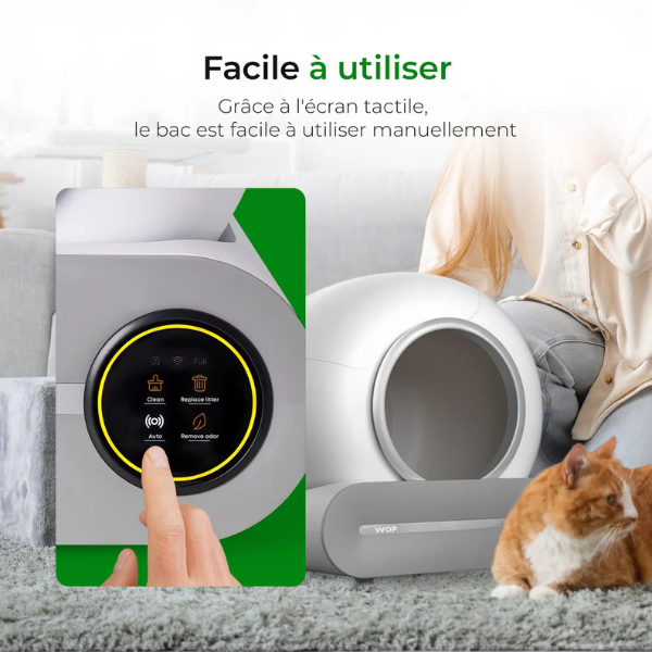 Smart Automatic Cat Litter Box with WiFi Connectivity