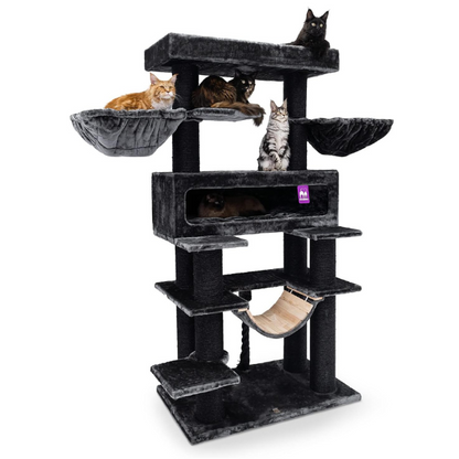 Giant XXL Cat Tree 48 x 176 inches Extra Large Cat Tower with Scratching Posts and Perches