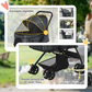 Pet Stroller for Dogs with 4 Swivel Wheels