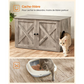 Cat Toilet Furniture - Cat Litter Box with Removable Divider - Modern Cat Litter Cabinet