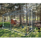 8ft x 26ft Heavy Duty Chicken Coop Run 8m2 32mm Steel Tubing 7.4ft High Galvanized Steel Mesh Enclosure