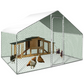 6 sq ft Chicken Coop Enclosure 3x2 ft Galvanized Steel Wire Run Yard