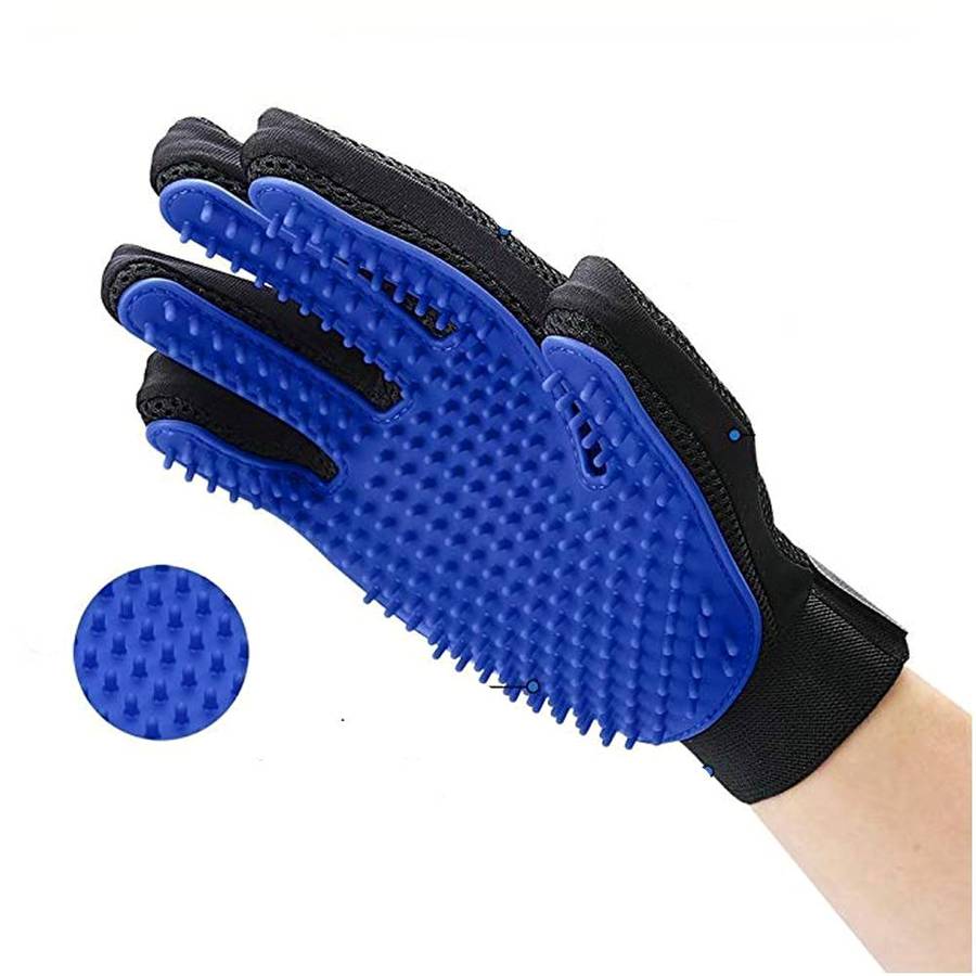 Dog Grooming and Massage Glove Pet Hair Removal Brush