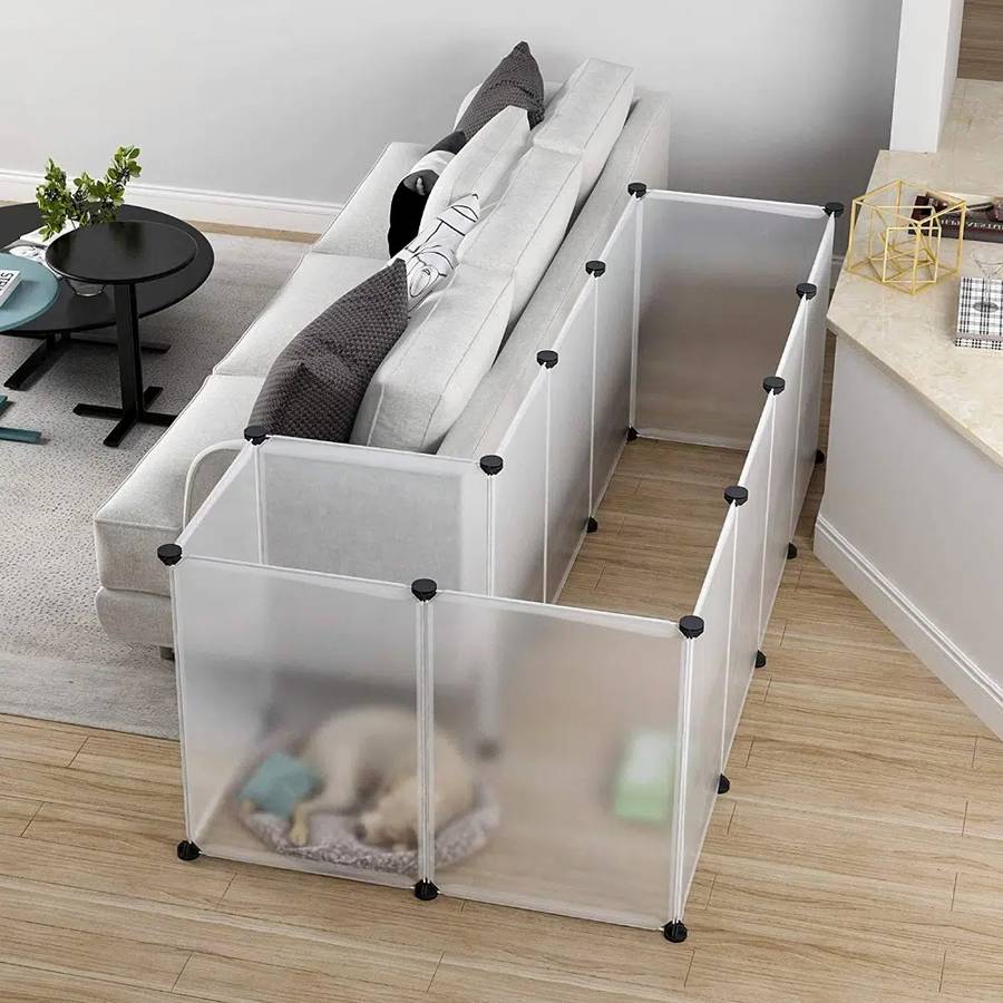 Multipurpose Portable Dog Playpen Free-Standing Dog Exercise Pen
