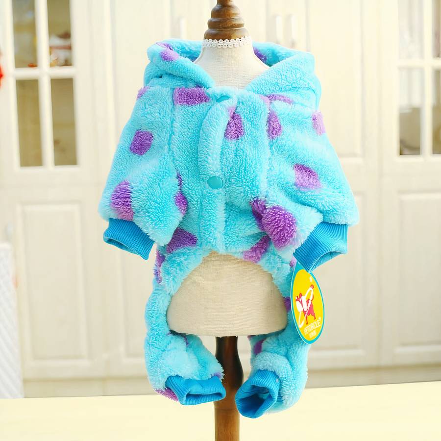 Cute Thick Hooded Dog Coat Warm Winter Jacket for Small Medium Large Dogs
