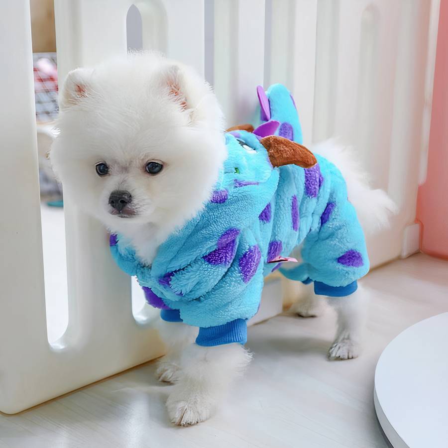 Cute Thick Hooded Dog Coat Warm Winter Jacket for Small Medium Large Dogs