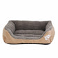 XXL Cotton Dog Bed Rectangular Basket with Paw Print Design