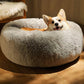 XXL Plush Round Dog Bed Extra Large Soft Cozy Pet Basket