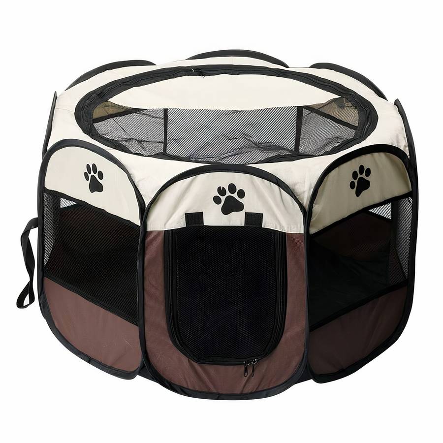 Dog Playpen Portable Pet Exercise Pen for Small and Large Dogs