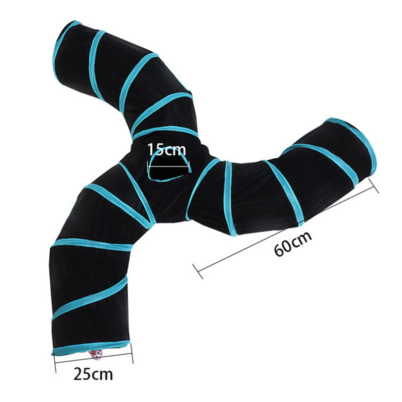 Cat Tunnel Toy Interactive Play Tunnel for Cats and Kittens