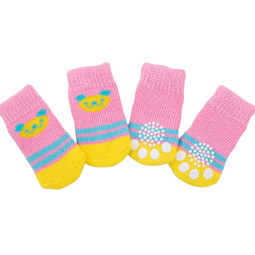 Dog Socks Pink Koala Comfortable Non-Slip Pet Socks for Small Dogs