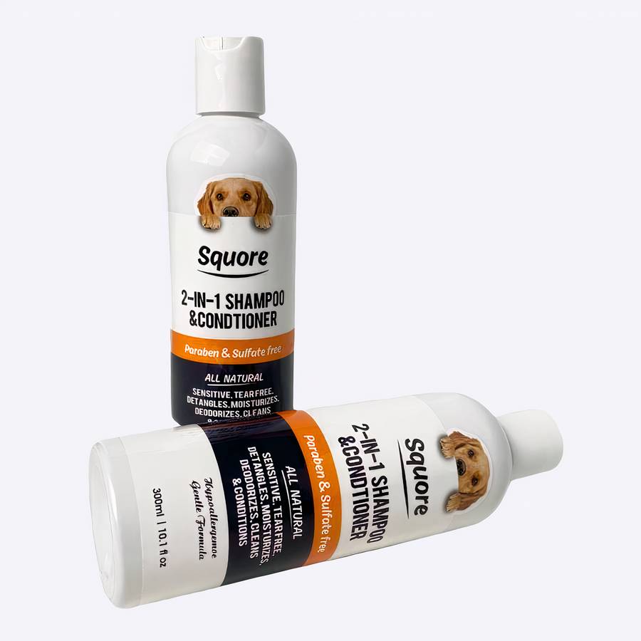 Natural Dog Shampoo for Pets Gentle Organic Formula Clean Coat and Skin Care