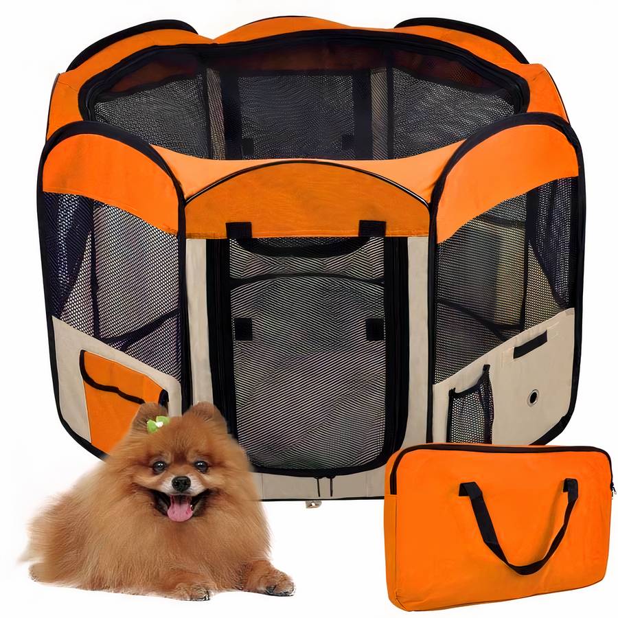Foldable Octagonal Dog Tent Portable Pet Shelter Canopy