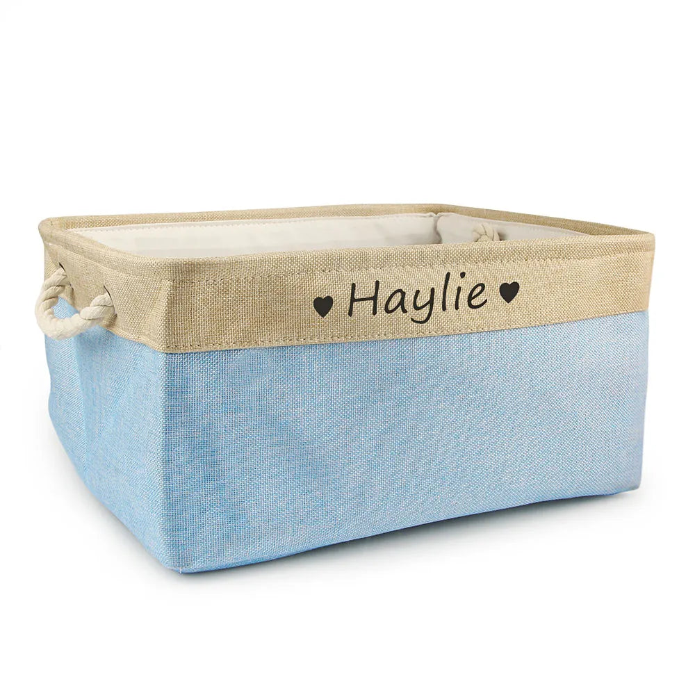 Custom Pet Storage Basket Personalized Organizer for Pets