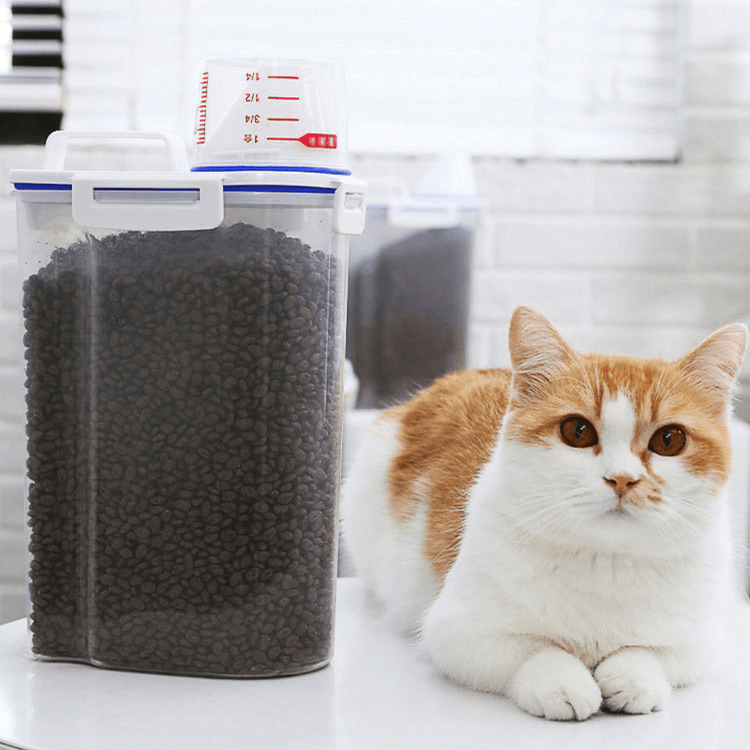Pet Food Storage Container for Kibble Dog Cat Food Keeper Airtight Food Bin