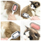 Double Sided Cat Grooming Brush with Self-Cleaning Hair Removal Tool