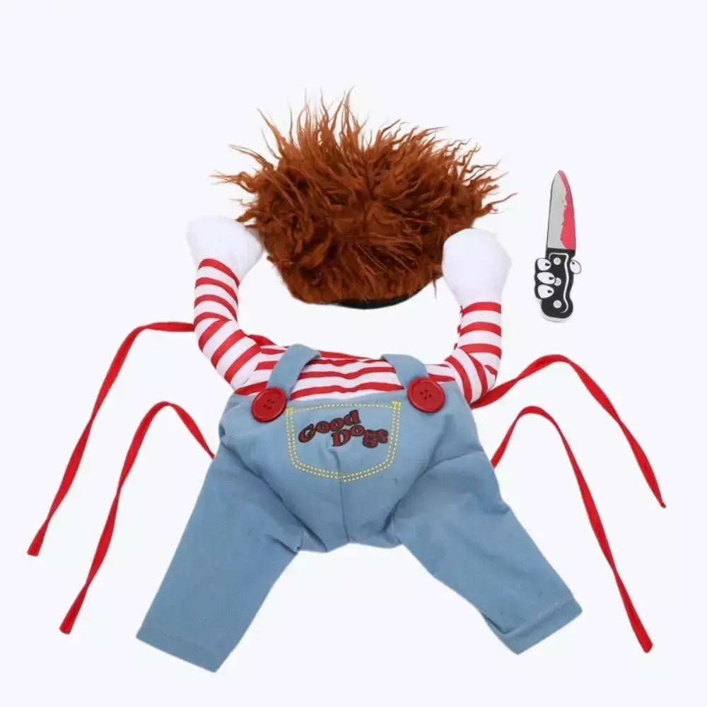 Chucky Cat Halloween Costume for Kids and Adults Creepy Cat Costume