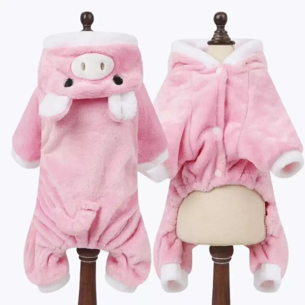 Cow Print Cat Costume Hoodie Animal Onesie Pajama