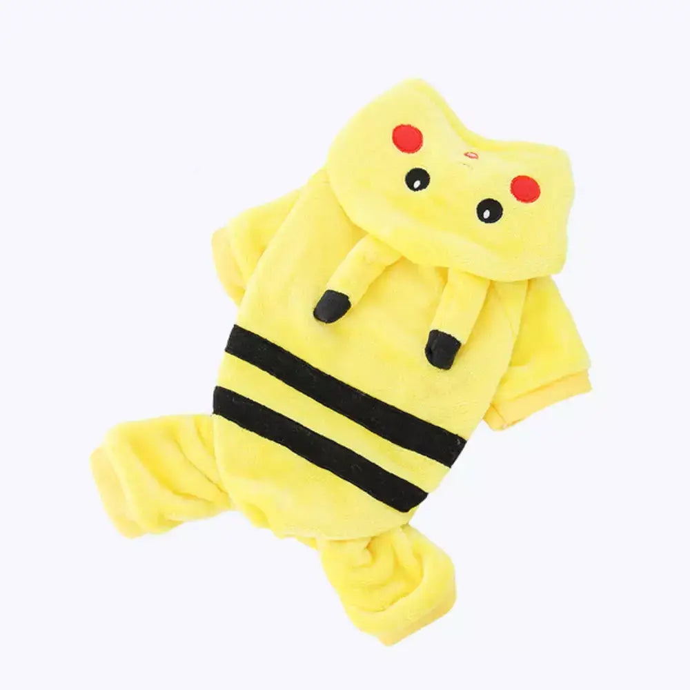 Pikachu Cat Costume Cute Pokemon Pet Outfit Halloween Dress Up