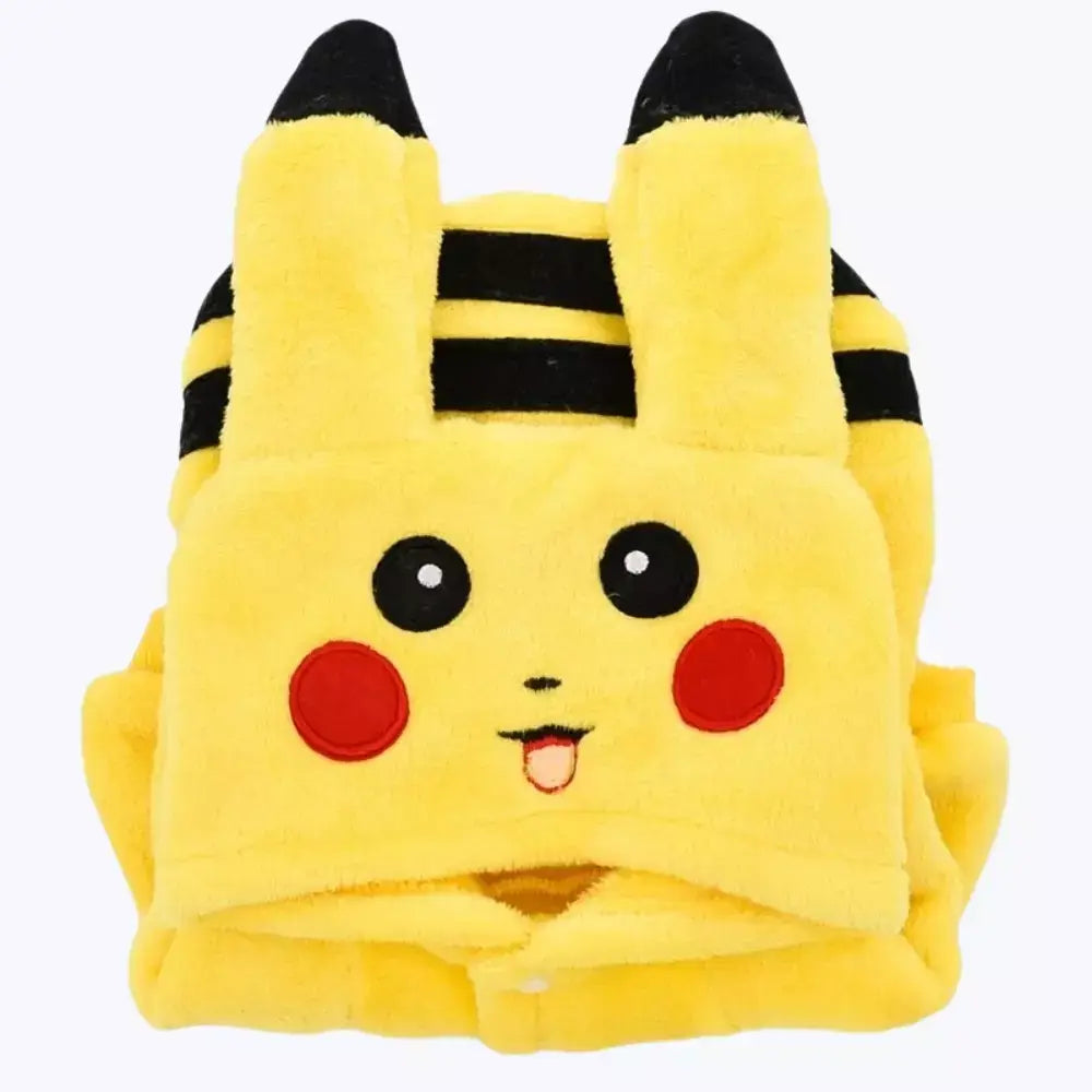 Pikachu Cat Costume Cute Pokemon Pet Outfit Halloween Dress Up
