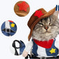Cat Cowboy Costume Pet Outfit Western Dress Up