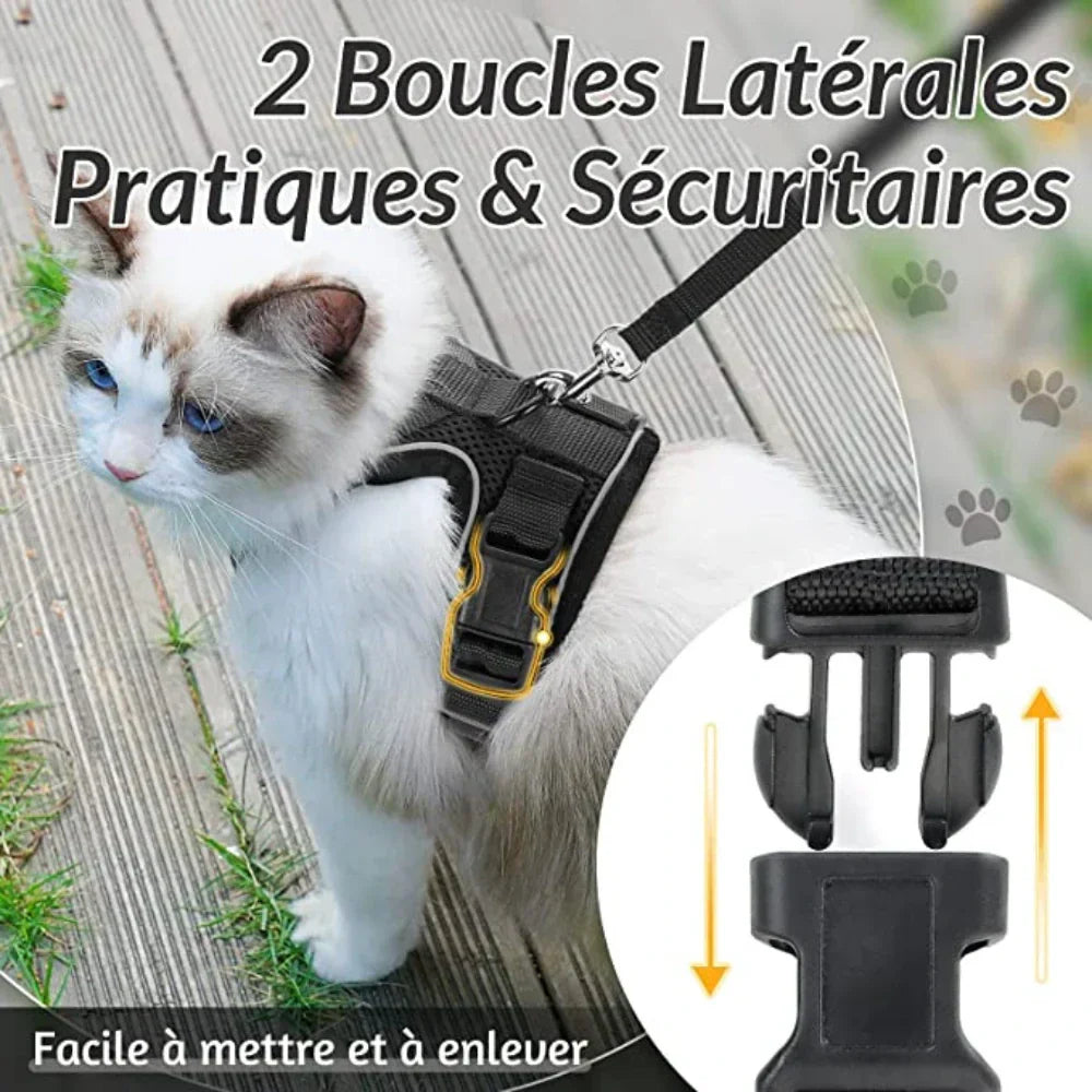 Escape Proof Cat Harness Adjustable Cat Leash Harness for Cats