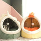 Soft Cat Bed Cozy Pet Basket for Cats Plush Kitty Lounger