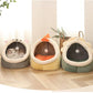 Soft Cat Bed Cozy Pet Basket for Cats Plush Kitty Lounger