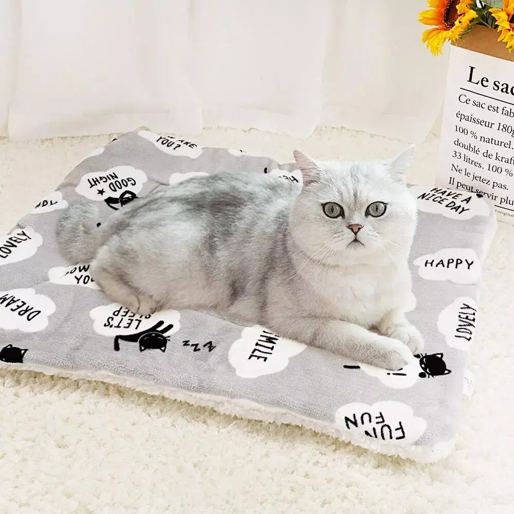 Cat Blanket Soft Cozy Pet Throw for Cats and Kittens
