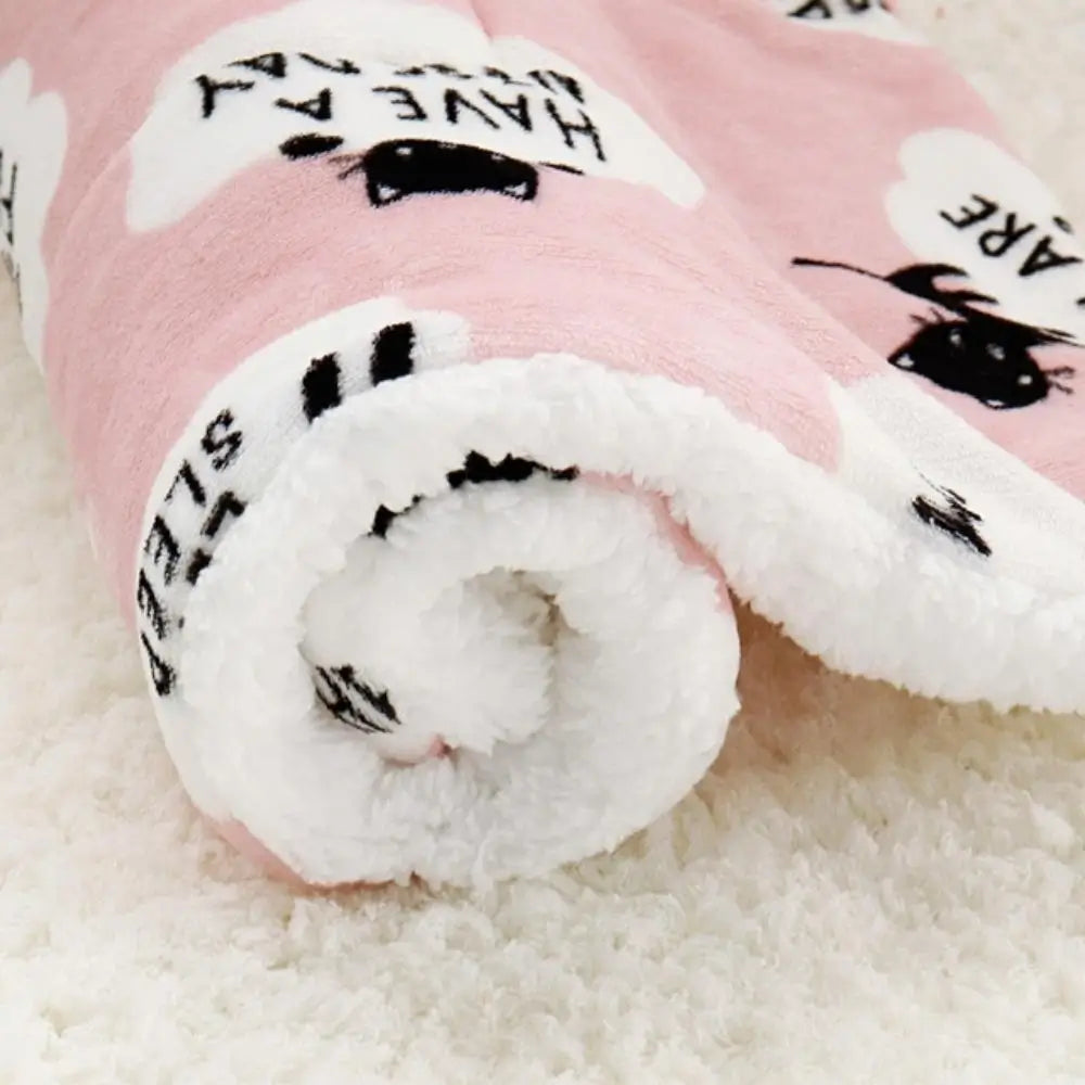 Cat Blanket Soft Cozy Pet Throw for Cats and Kittens